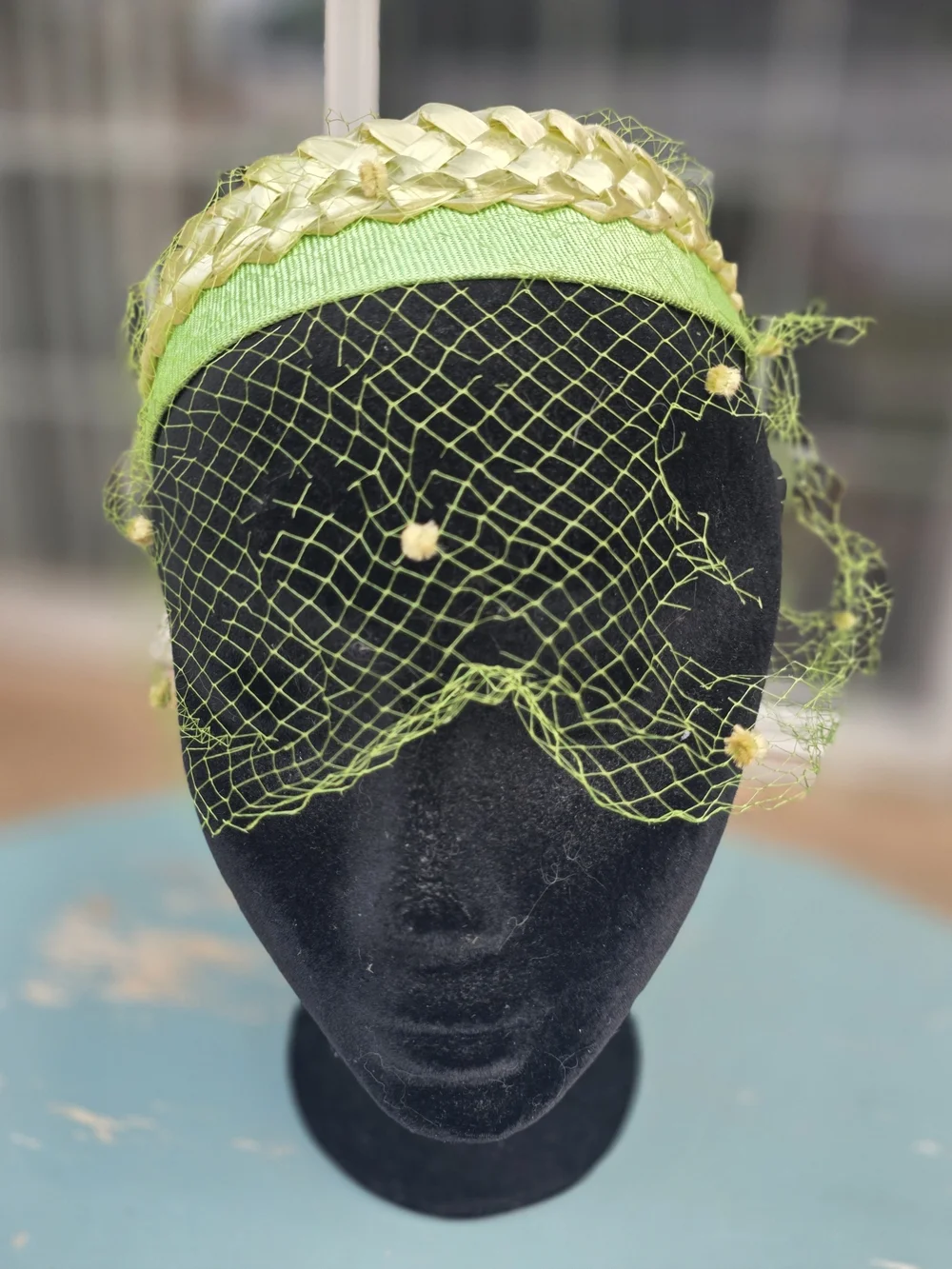 Vintage 1950s Halo Hat Lot of 3 Birdcage Veil Fascinators